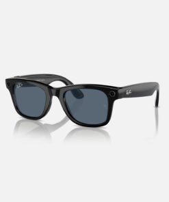 Розумні окуляри Ray-Ban Meta Wayfarer Shiny Black/Polar Dusty Blue L-XL (RW4008 601/SB53) OPEN BOX