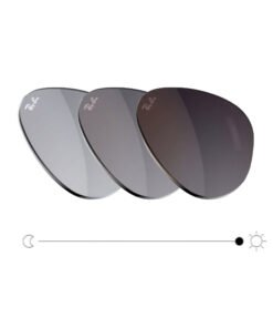 Alternative view of Змінні лінзи для розумних окулярів Ray-Ban Meta Wayfarer RW4008 53мм фотохромні, прозорий у темно-сірий з логотипами RB Copy