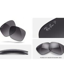 Alternative view of Змінні лінзи Ray-Ban Meta Wayfarer RW4008, RW4012 Polar Gradient Graphite, 53мм, поляризовані градієнтні сірі, Оригінал OEM