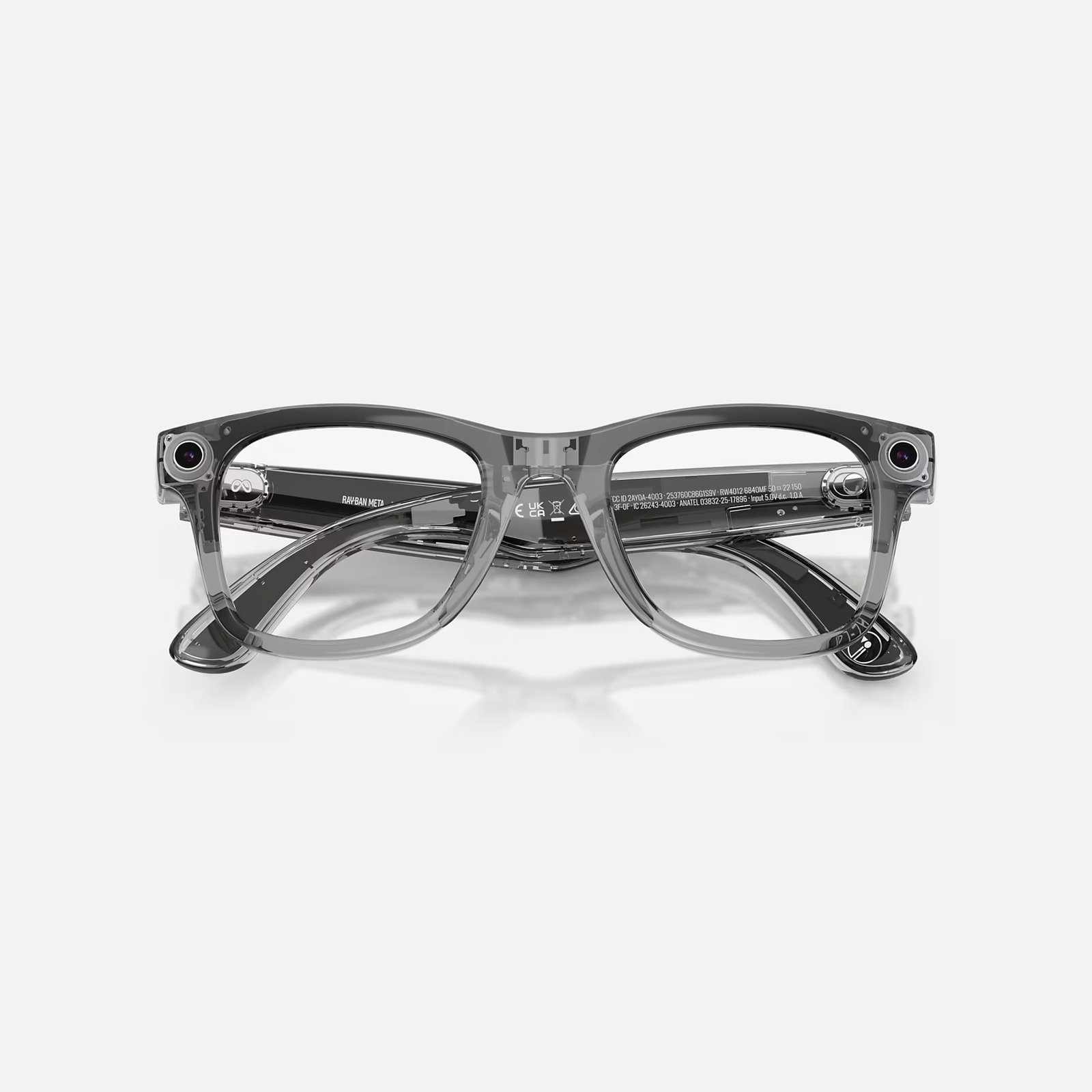 Розумні окуляри Ray-Ban Meta Wayfarer Gen 2 Shiny Transparent Grey/Transitions Sapphire L-XL Limited Edition (RW4012 6840MF53) OPEN BOX 6 Розумні окуляри Ray-Ban Meta Wayfarer Gen 2 Shiny Transparent Grey/Transitions Sapphire L-XL Limited Edition (RW4012 6840MF53) OPEN BOX - Зображення 6