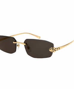 Alternative view of Сонцезахисні окуляри Cartier Panthère de Cartier CT0474S 001 56-18, Gold, Polarized (M22ES04100)